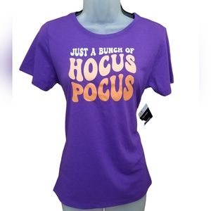 Celebrate "Just a Bunch of Hocus Pocus" Purple T-Shirt NWT Size M